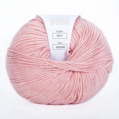 Infinity Cotton Alpaca ( 3511 POWDER PINK)  85% хлопок, 15 % беби альпака 50гр/150 м